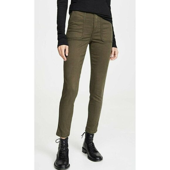 NWT Joie Andria Pant, size 24, color is Fatigue, from Revolve - Picture 1 of 13